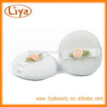 Liya Cotton kosmetische Schönheit Puderquasten mit OEM-Band